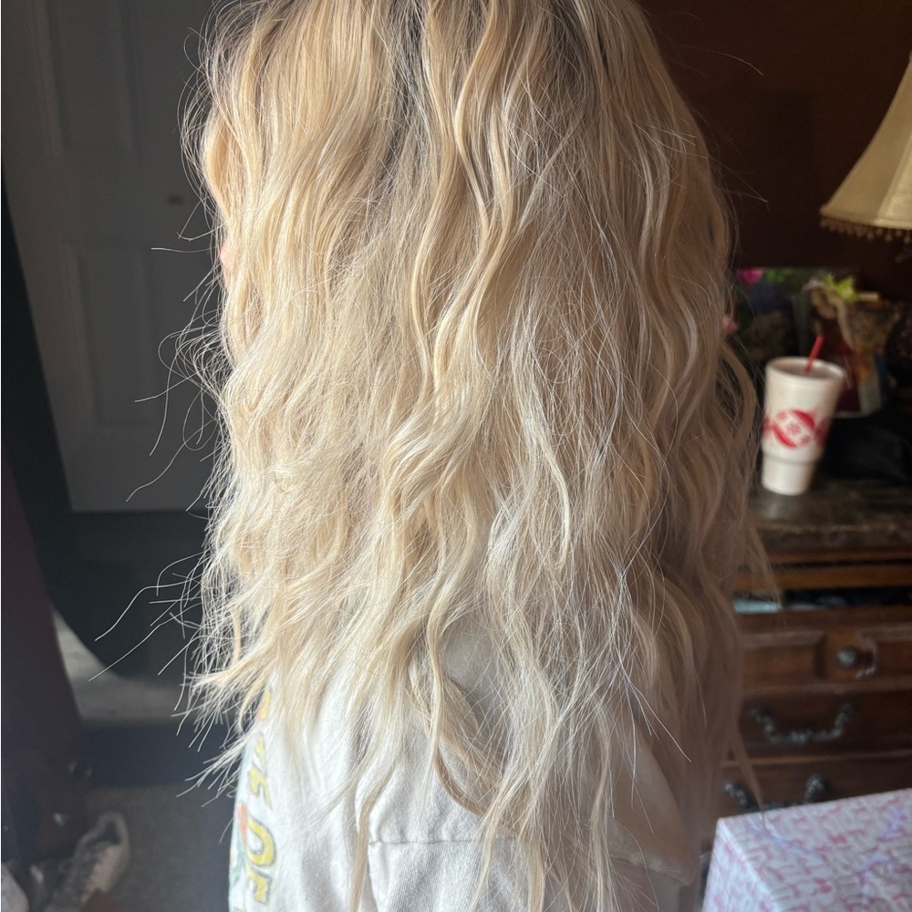 Blonde Wavy Hair Extensions